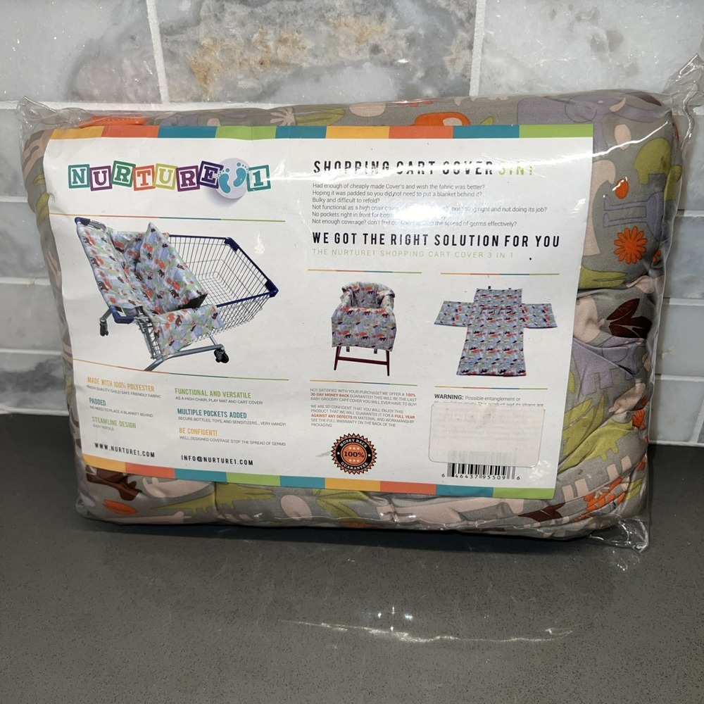 3-in-1 Shopping Cart Cover | High Chair Cover for Baby